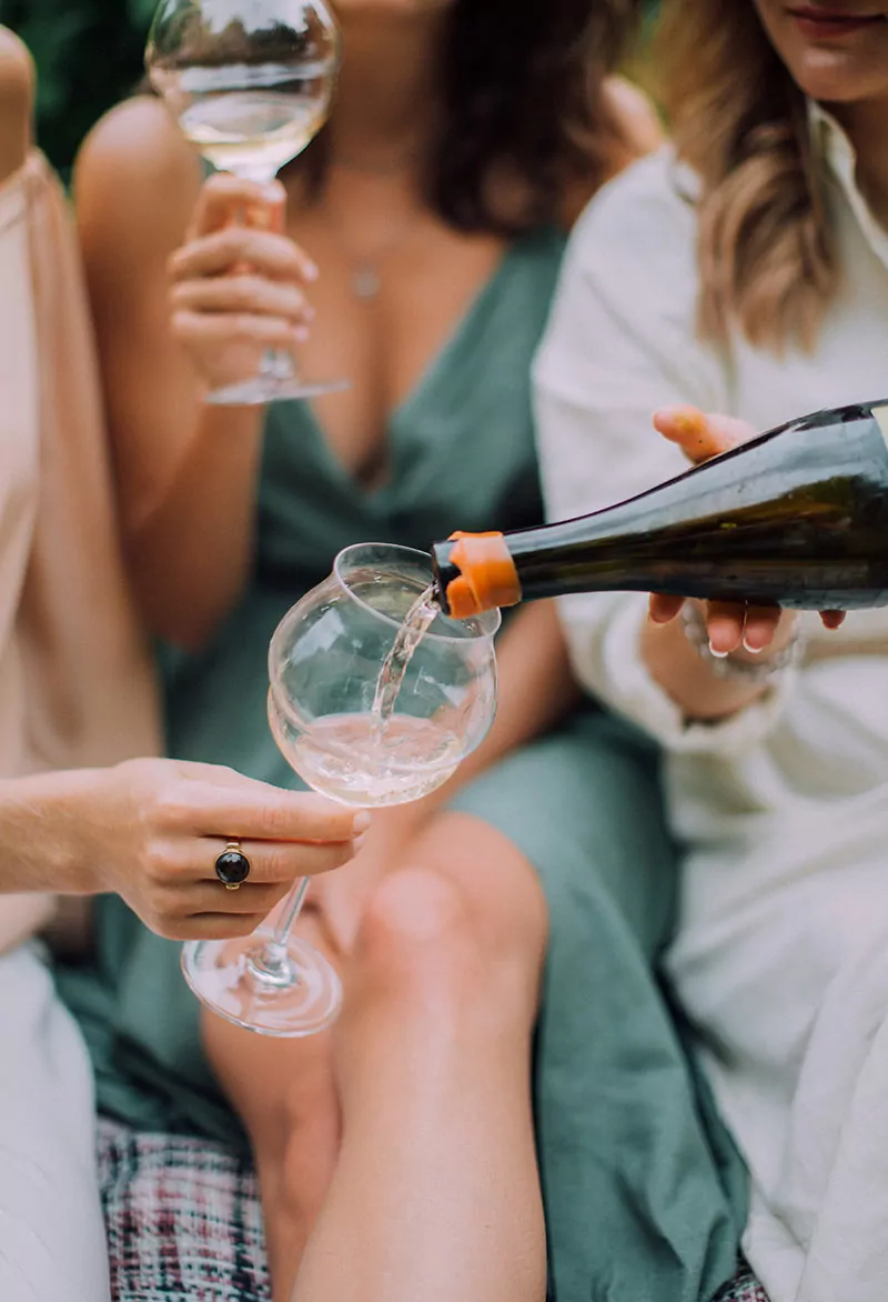 Pouring wine