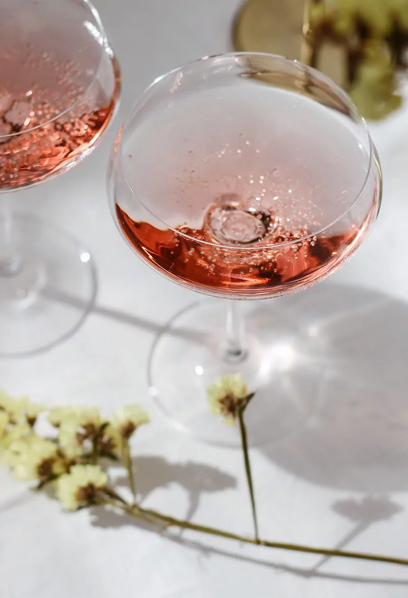 Glass of rose