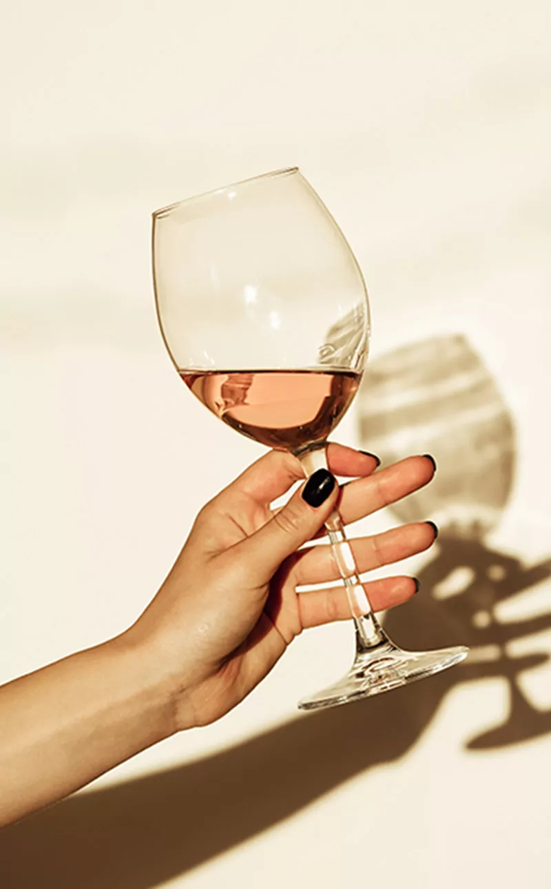 Glass of rose