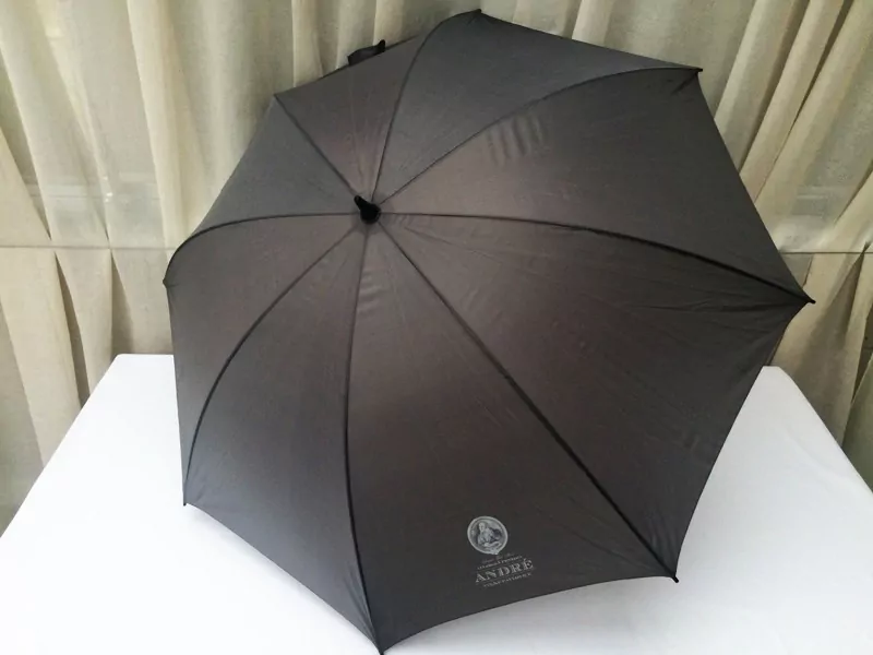 Deštník velký - černý s logem - Obrázek 3