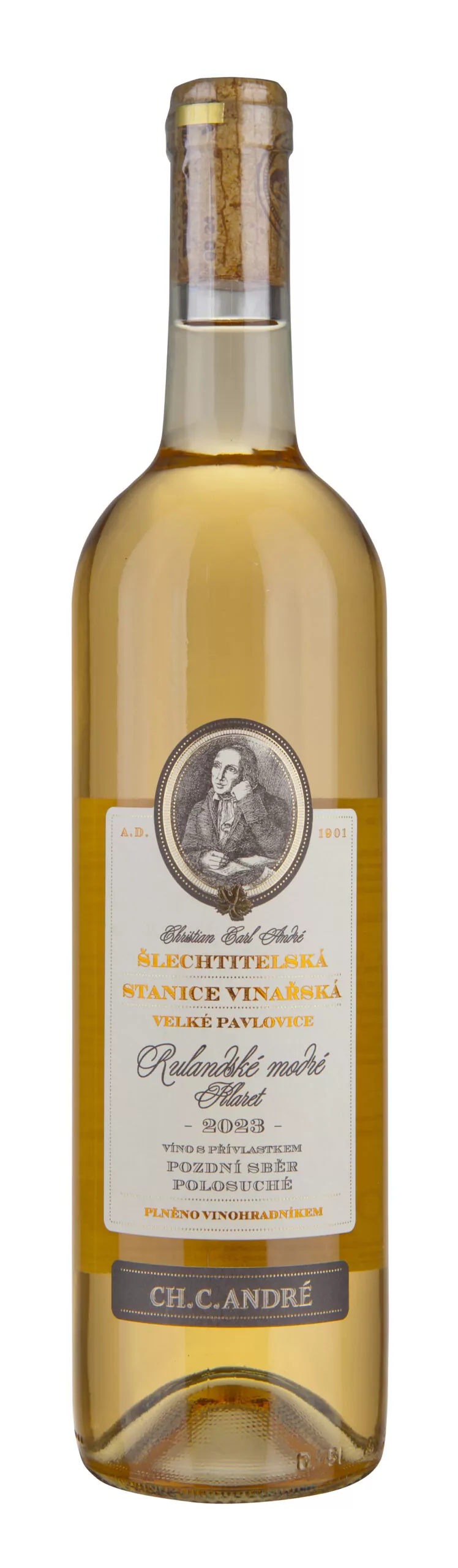 Rulandské modré klaret pozdní sběr - 2023 - polosuché