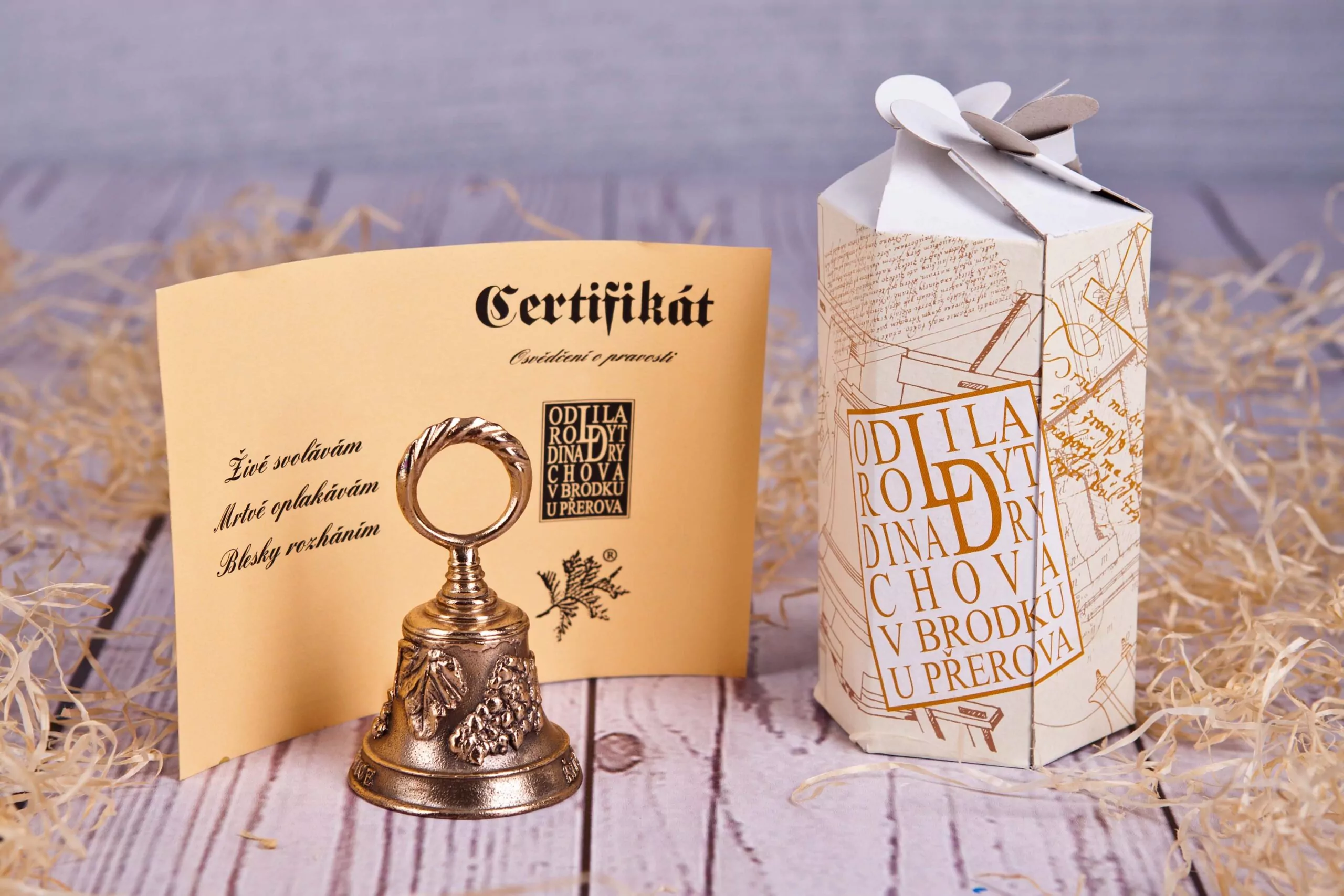 Zvoneček malý 100 gr - zvonařská bronz