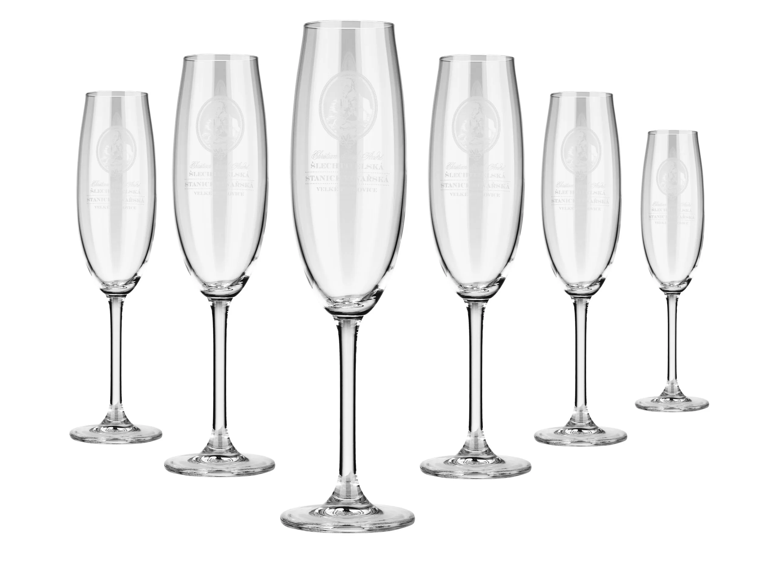 Sklenice na sekt - 6 ks